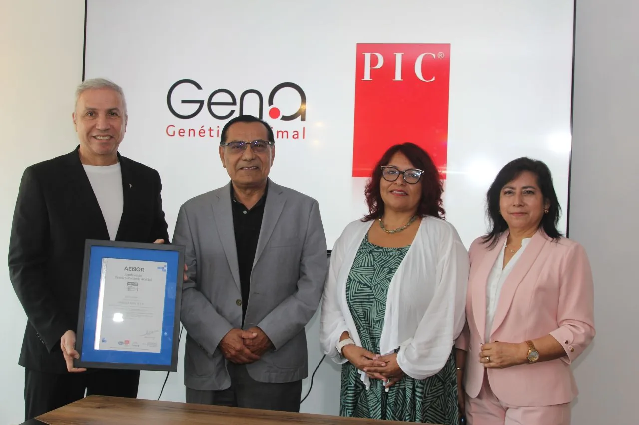 Genética Animal S.A. obtiene la certificación ISO 9001 en la producción de Genética Líquida PIC®